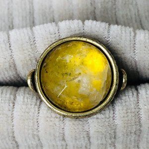 Yellow stone Lucky Brand Ring